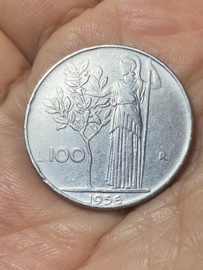 2025年第一百一十场(总第一百三十六场）外国好品散币(免佣金) - 意大利🇮🇹1956年100里拉(共和国时期第一套早期年份)
