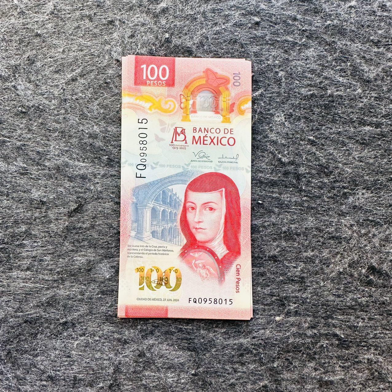 🇲🇽🇳🇦2526$ $墨西哥50-100-1000比索纪念钞和纳米比亚Hybrid窗口复合钞 纪念钞，签名33，FN0958028