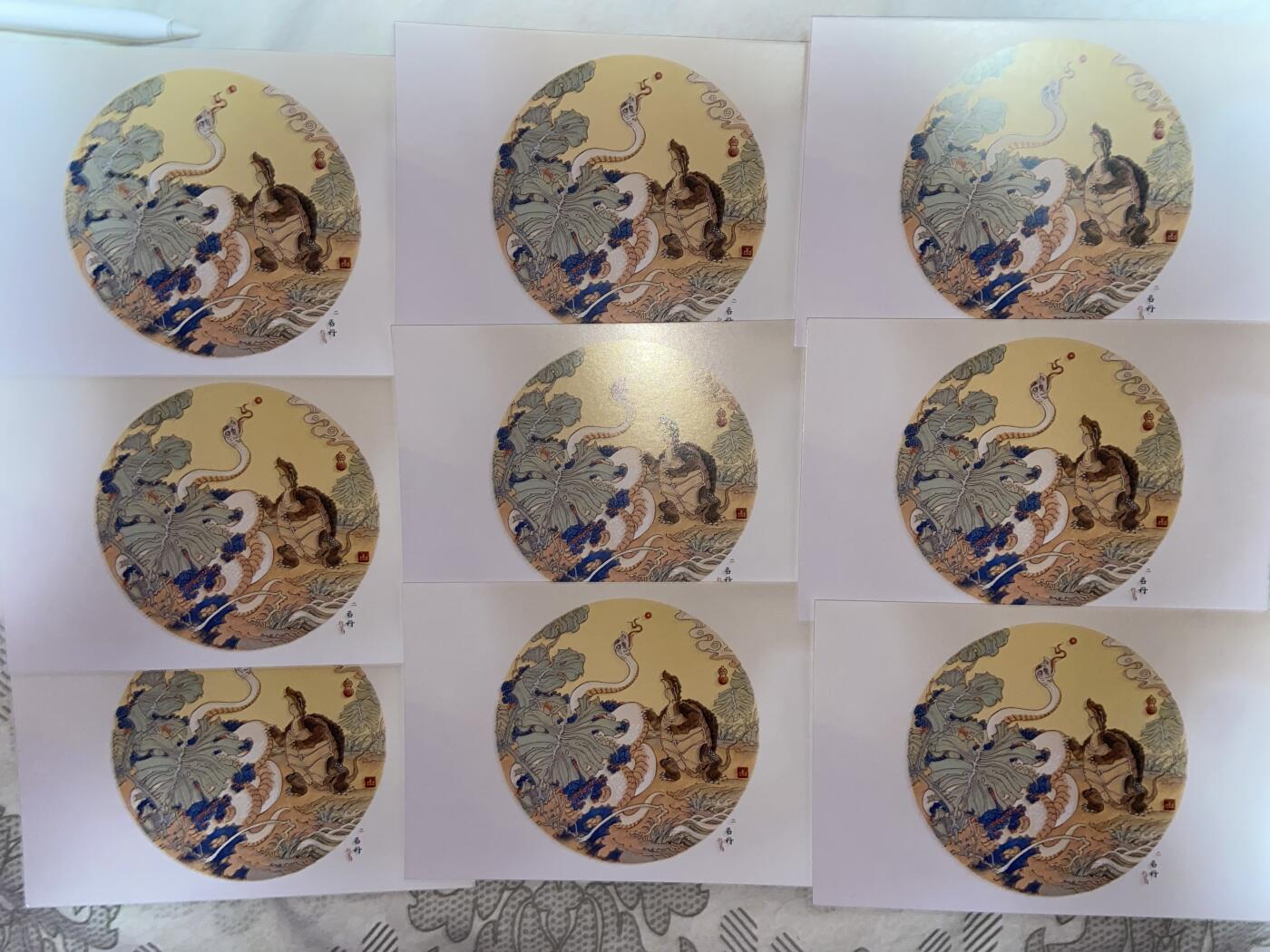 阳大大卡牌拍卖第76期（持续收拍品，周五晚上九点截拍，进群福利早知道） 明信片 9张 白蛇传 岱青（6