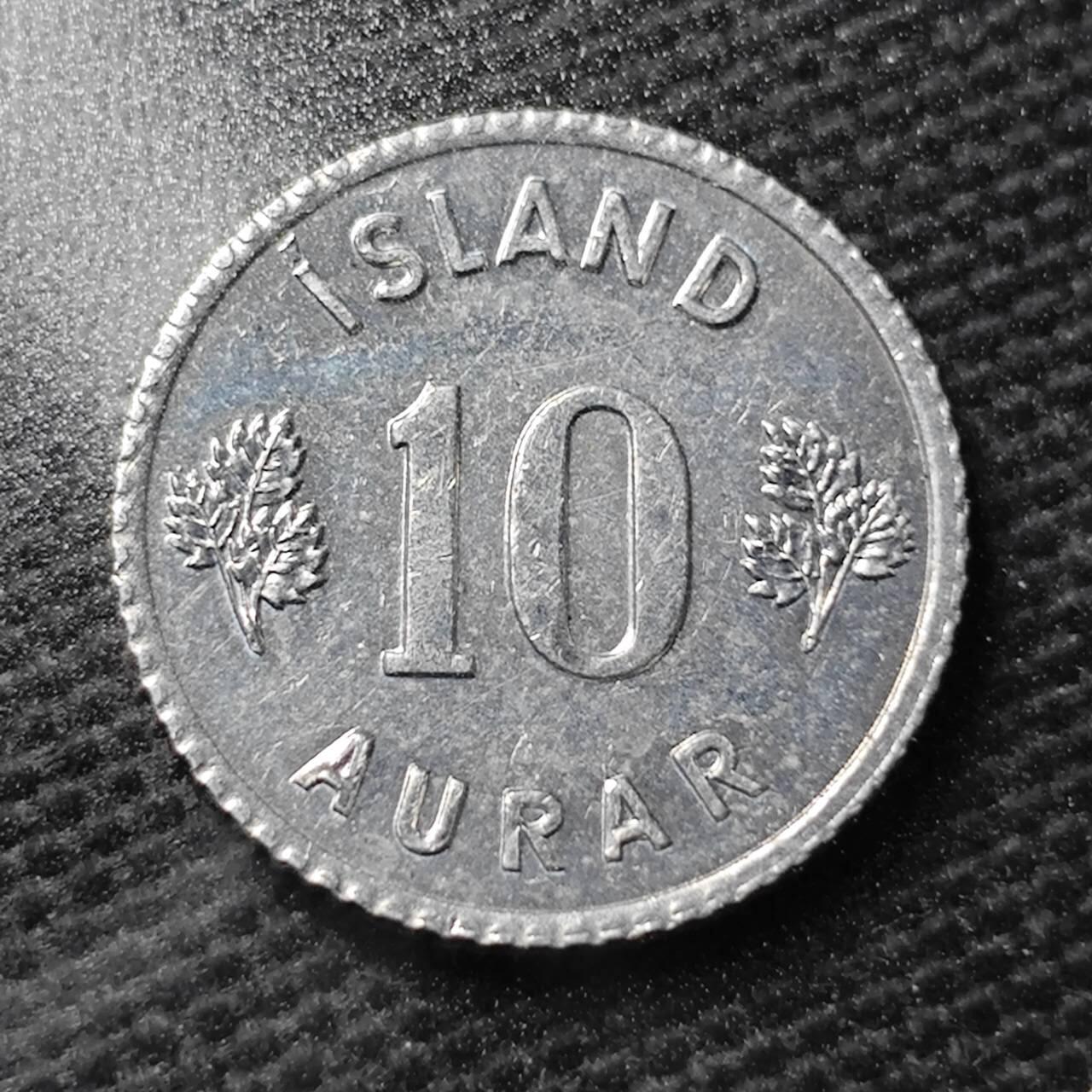 KK钱币收藏小铺 第355场 2月预留时间 周末发货  1970冰岛10奥拉