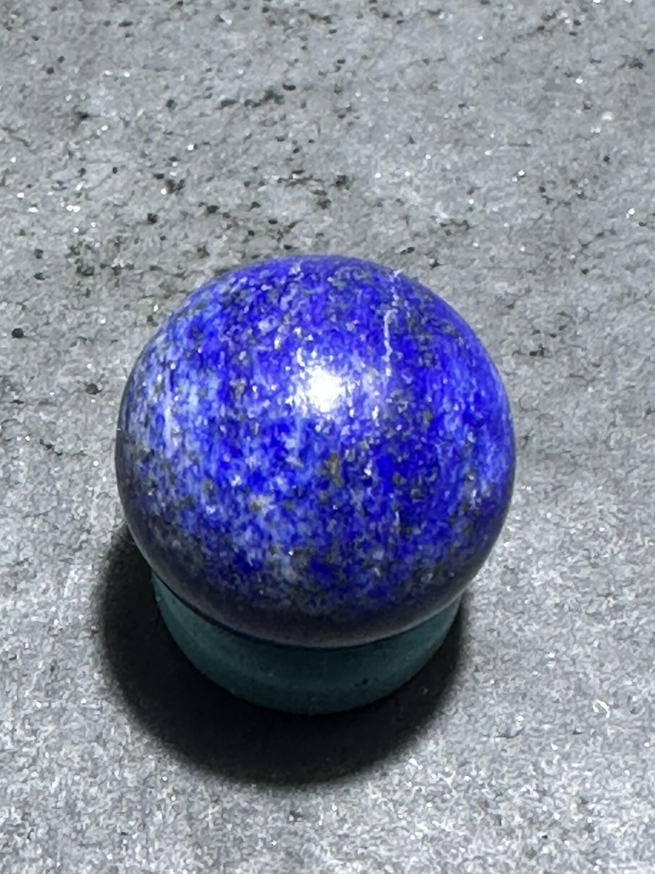 阿富汗老矿青金石通货圆珠一个！