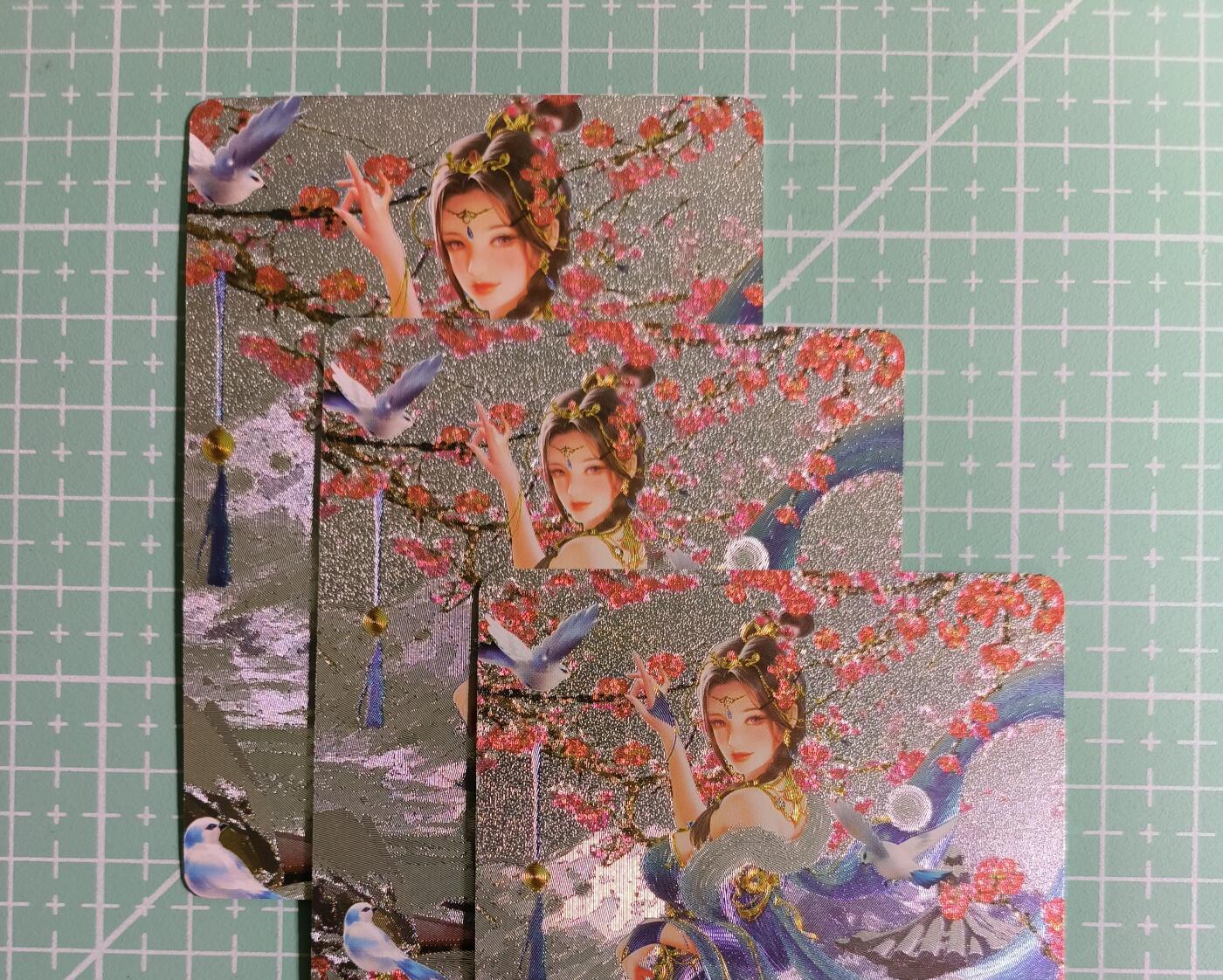 C先生卡牌 第14期 《神州百花谱》《Art系列》《人间传》持续收拍品中... 【粗闪】墨卡文化《四季》玄英·冬 双服饰+近景