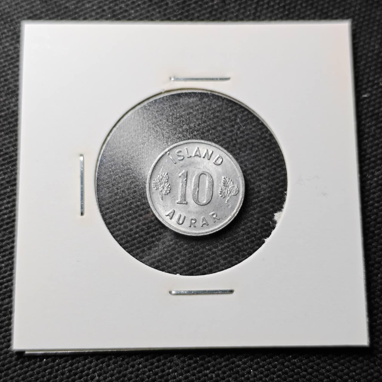 KK钱币收藏小铺 第355场 2月预留时间 周末发货  1973冰岛10奥拉