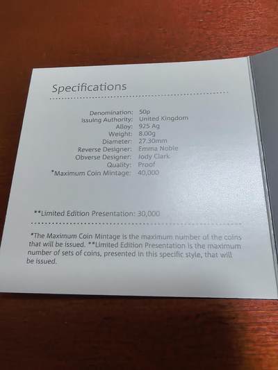 长老汇蛇年精选第六十一场拍卖 2017英国彼得兔系列兔子本杰明50便士精制彩色银币，原盒证