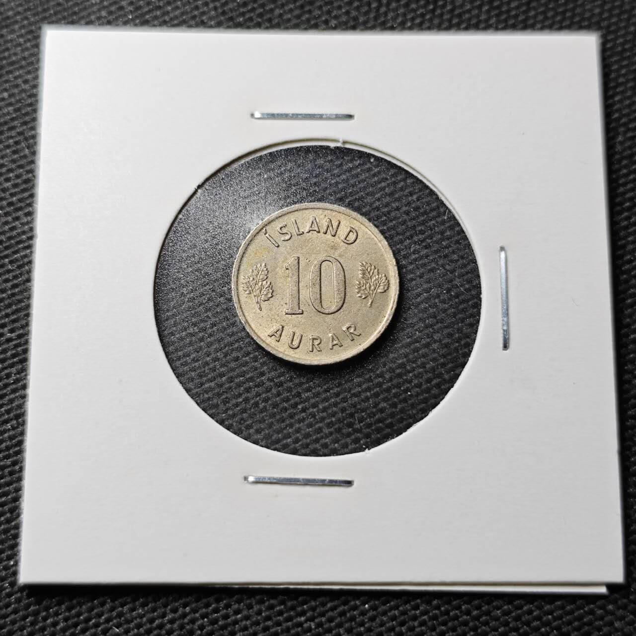 KK钱币收藏小铺 第355场 2月预留时间 周末发货  1966冰岛10奥拉