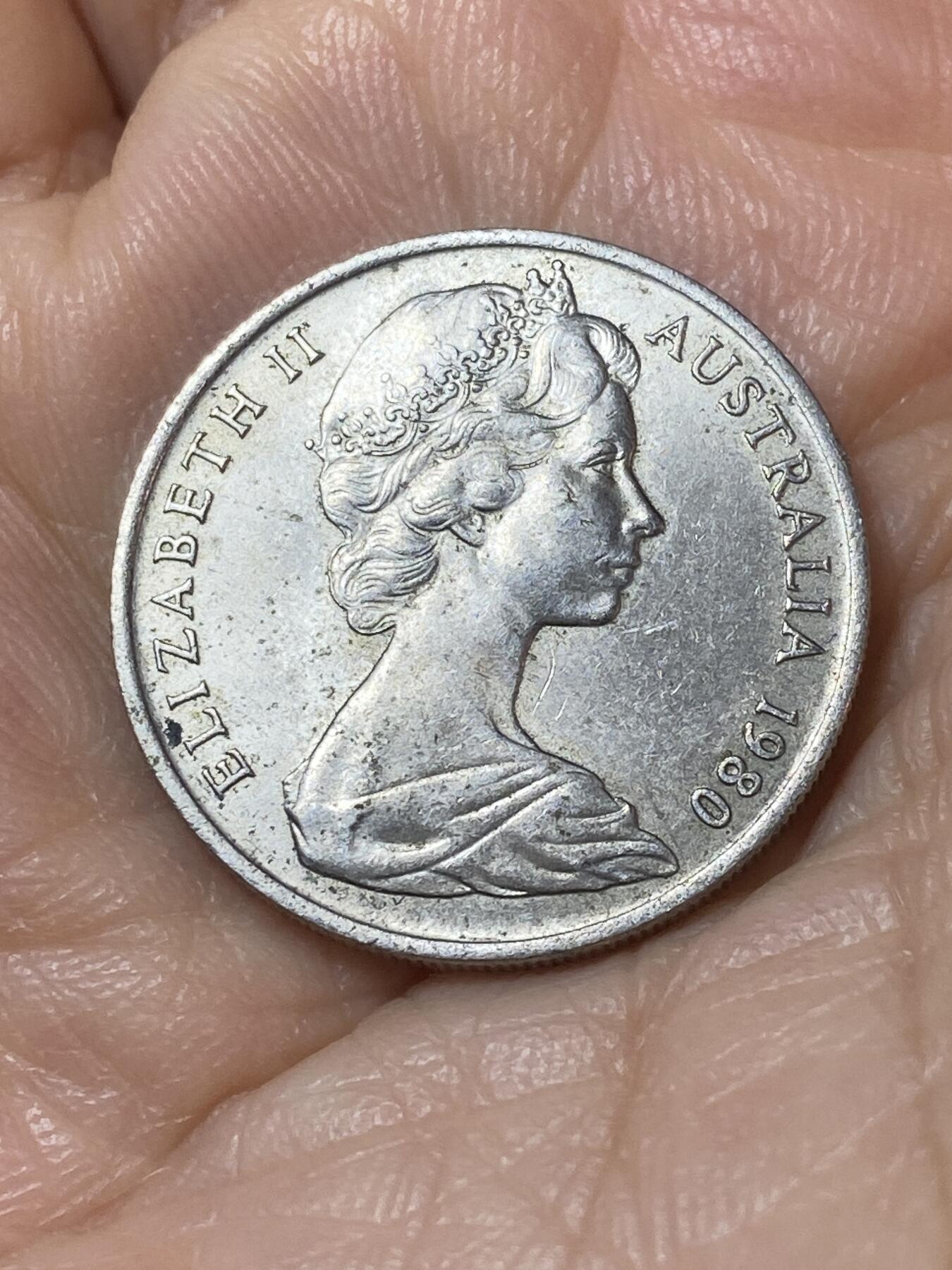 2025年第一百一十场(总第一百三十六场）外国好品散币(免佣金) 澳大利亚🇦🇺1980年10分(伊丽莎白二世中年花冠)