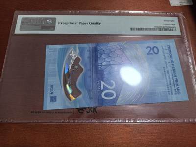 长老汇蛇年精选第六十一场拍卖 2022中国北京冬奥会20元塑料钞，PMG 68，无4,7