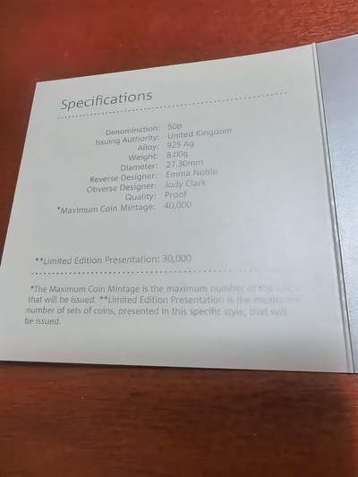 长老汇蛇年精选第六十一场拍卖 2017英国彼得兔系列彼得兔50便士精制彩色银币，原盒证