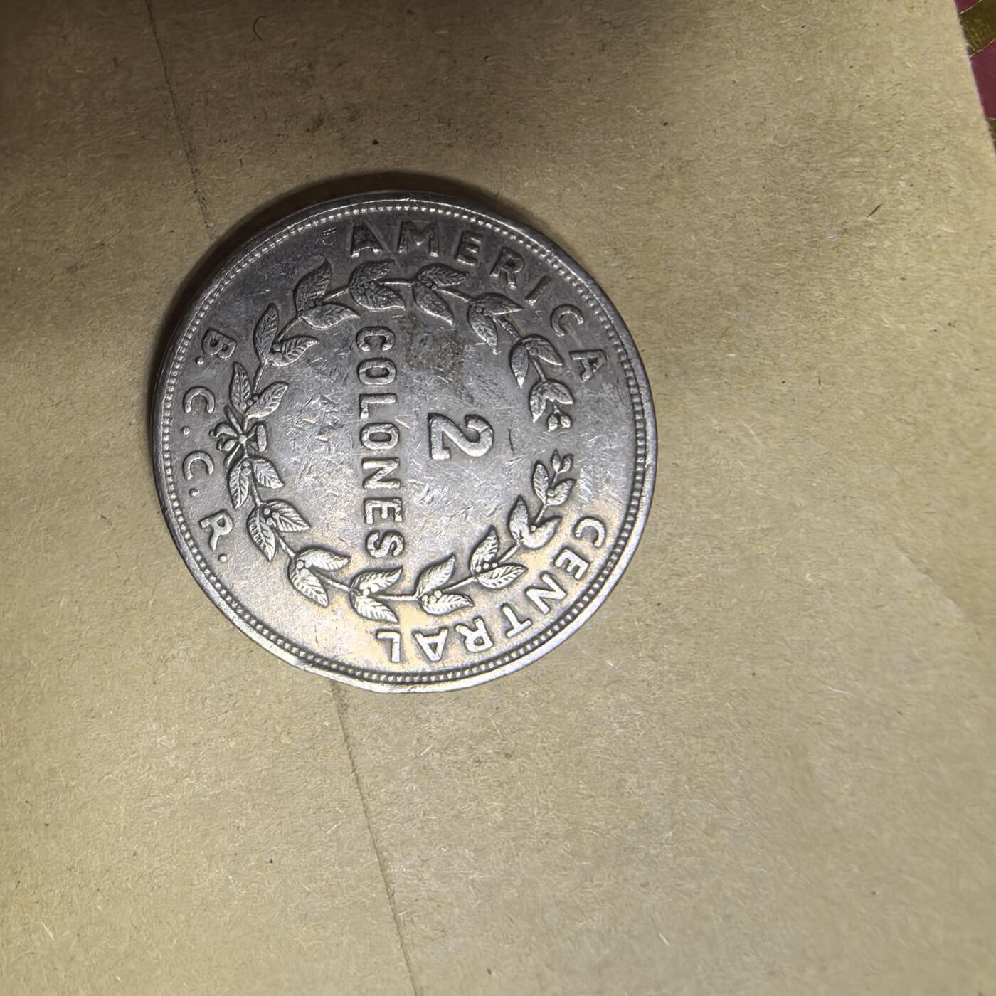 泡泡币外币第五场可代拍15038385335微信 1961年哥斯达黎加2元