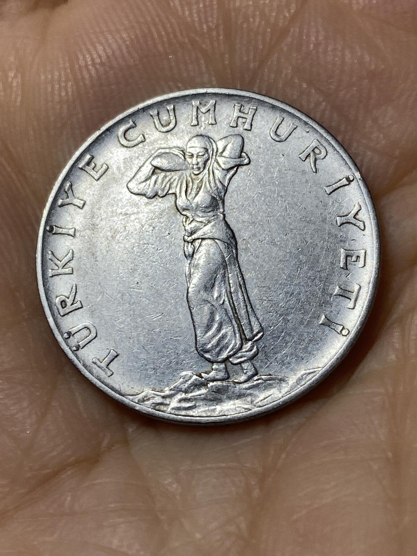 2025年第一百一十场(总第一百三十六场）外国好品散币(免佣金) 土耳其🇹🇷1969年25库鲁(第五套第三版，4克版)