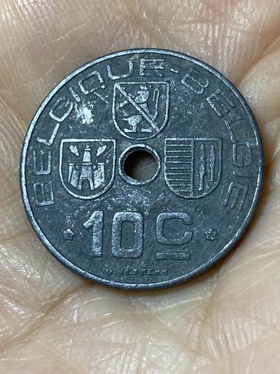 2025年第一百一十场(总第一百三十六场）外国好品散币(免佣金) - 比利时🇧🇪1942年10分(利奥波德三世时期，法语–荷语版)