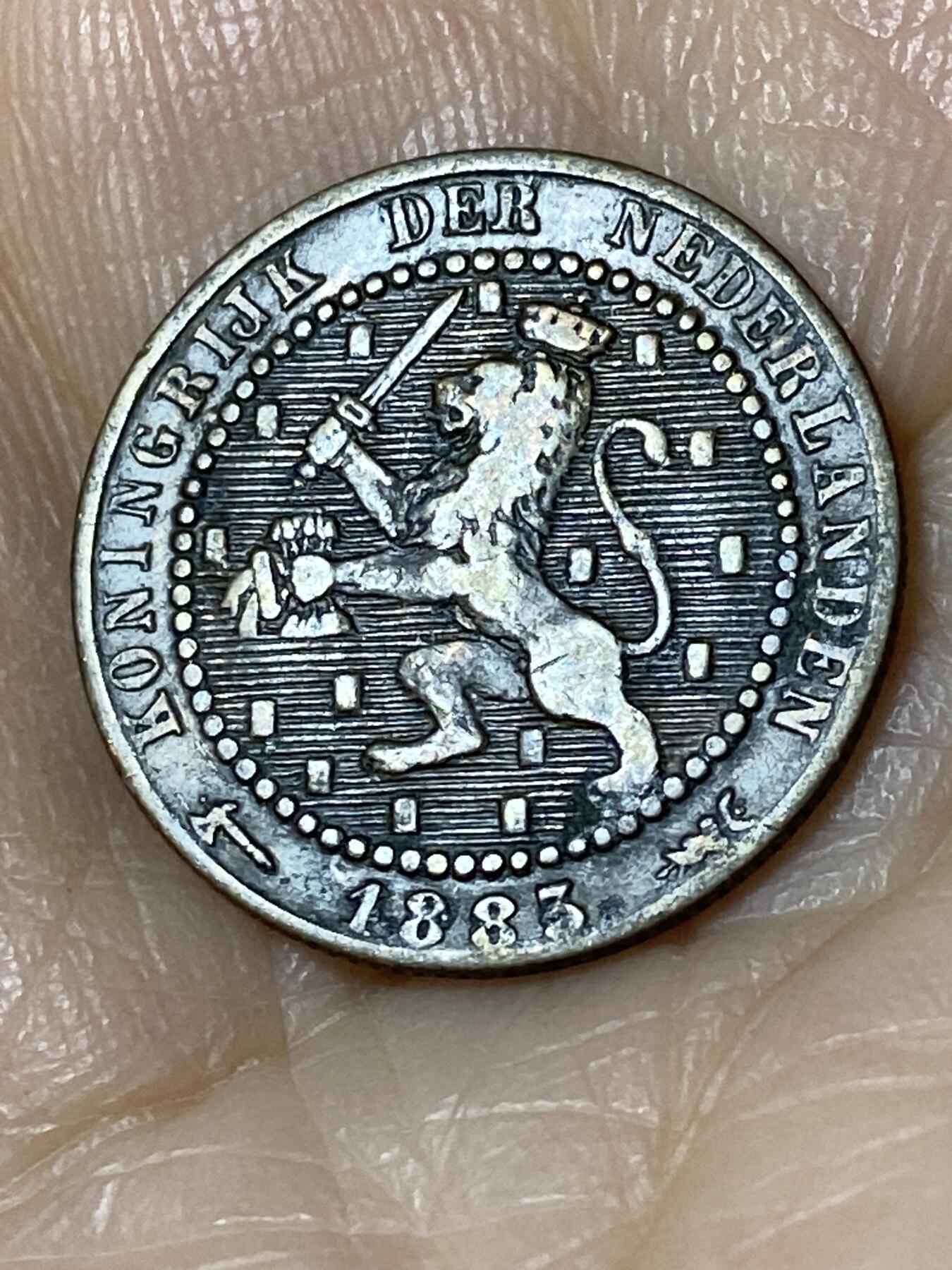 2025年第一百一十场(总第一百三十六场）外国好品散币(免佣金) 荷兰🇳🇱1883年1分(威廉三世时期)