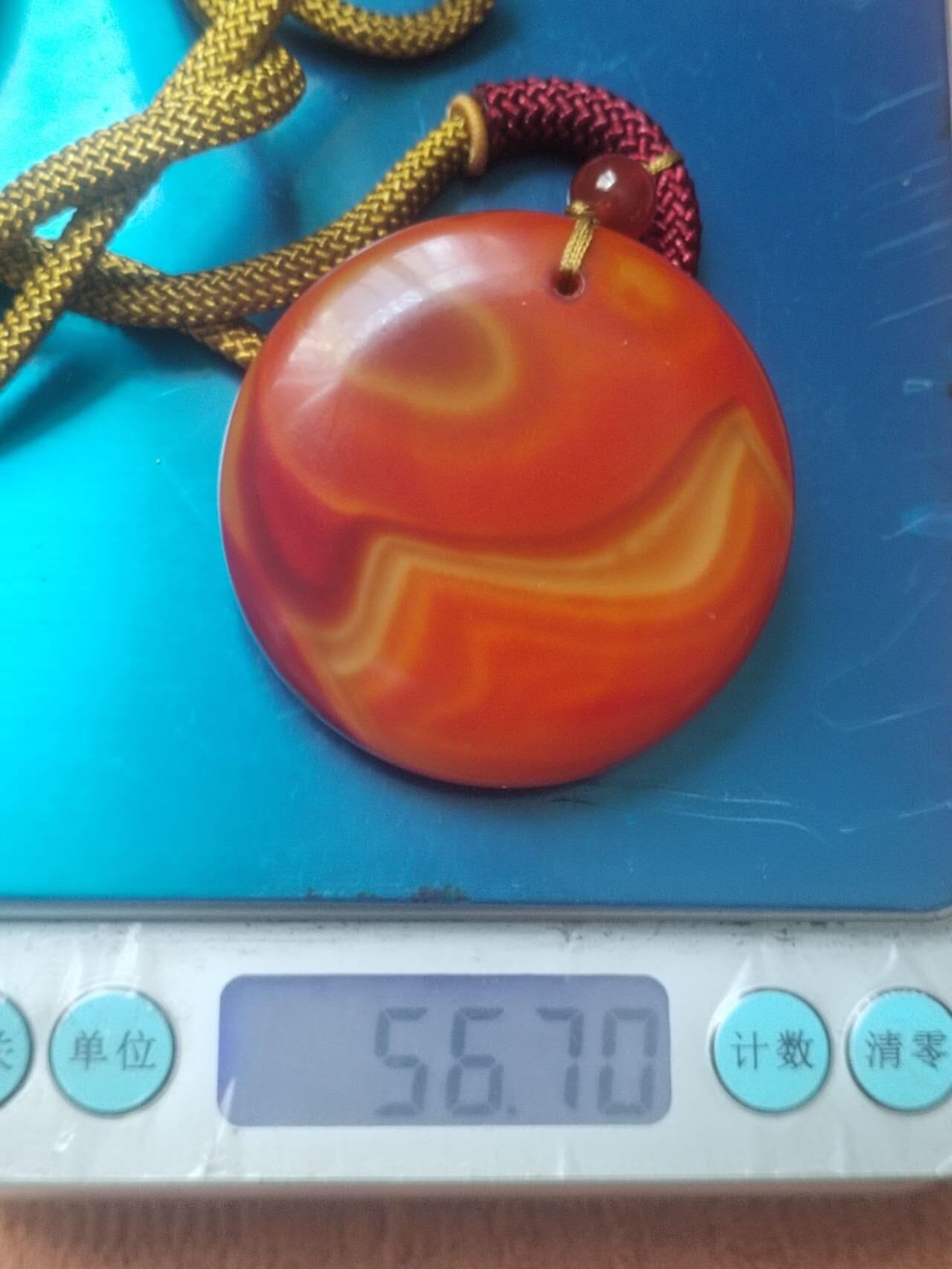 玉石 手镯 手串 手链 战国红玛瑙挂件。大尺寸。