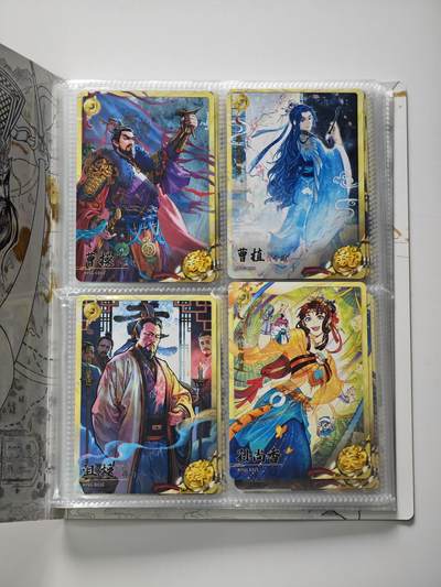 白泽拍卖卡牌手绘专场第26期（霜降天寒蝉噤语，风高夜冷桂留香） 2023 昆仑万象 权迎东三国英雄谱 36张+2024 卡游三国 四宫卡册&小卡37张  普卡