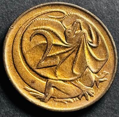 神仙姐姐-中外币专场22 好品 1976 年澳大利亚花冠女王 2 分