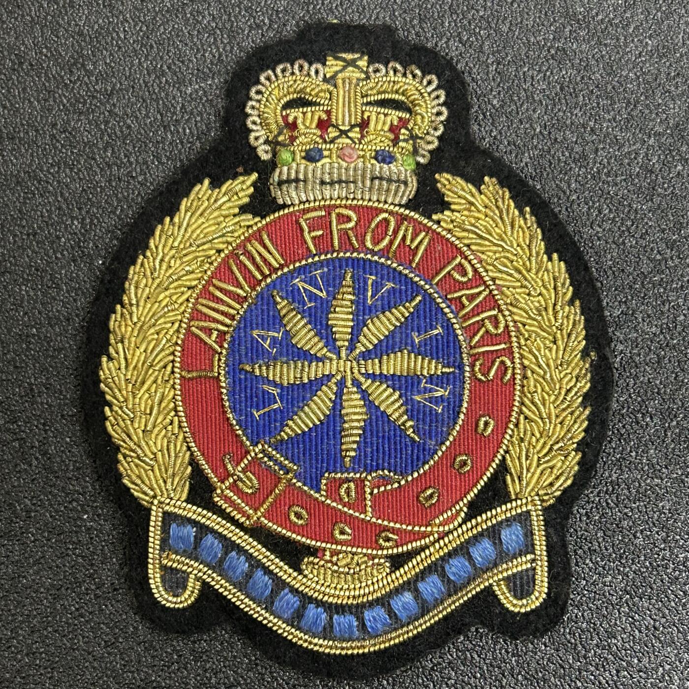 西秦中古拍卖第六十二期 英国金属刺绣大帽徽