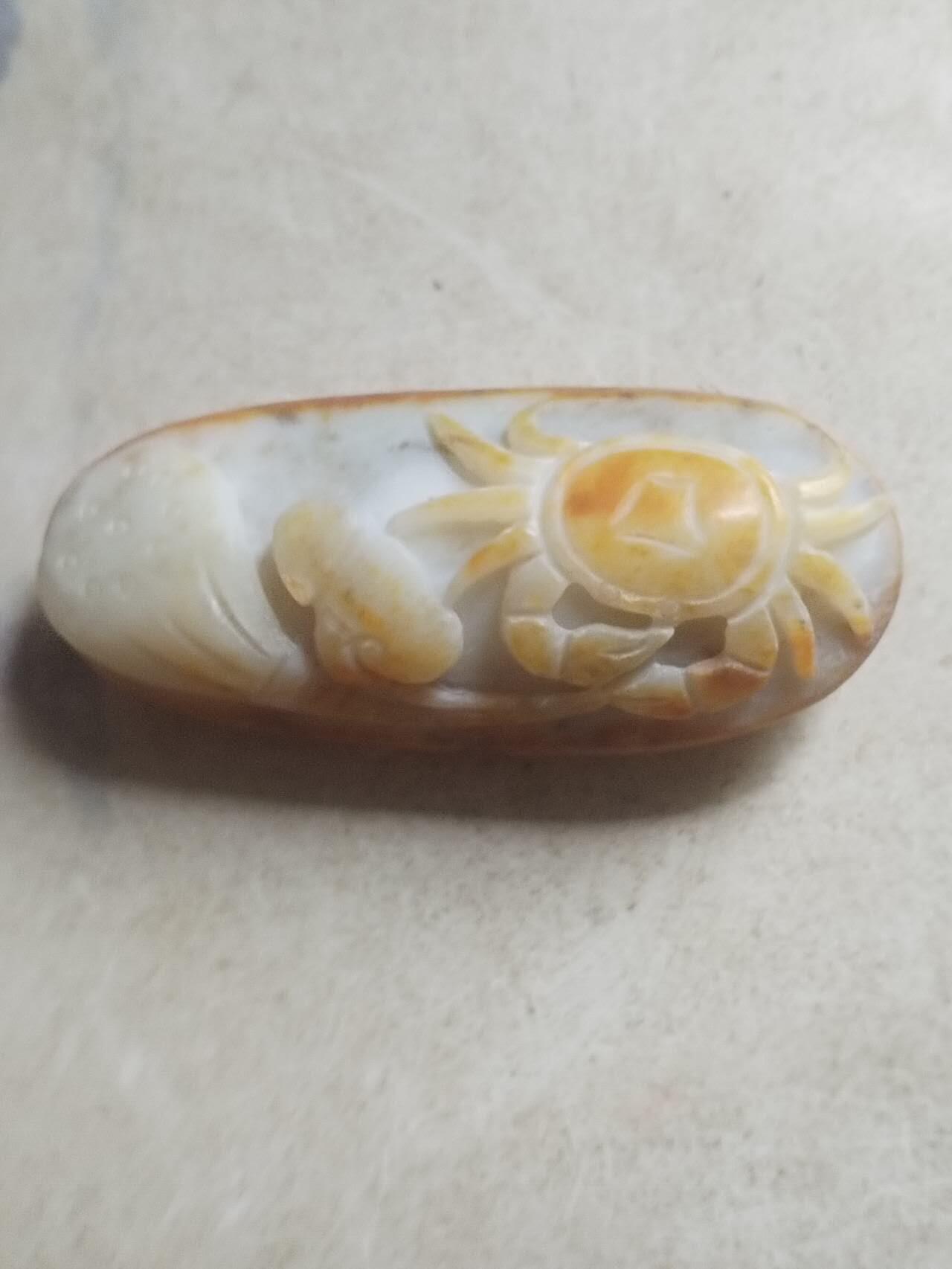 玉石 手镯 手串 手链 纯手工制作和田仔料手把件。步步高升。