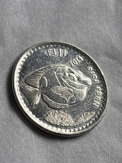 神仙姐姐-中外币专场22 - 原光好品2014 年斐济 5 分