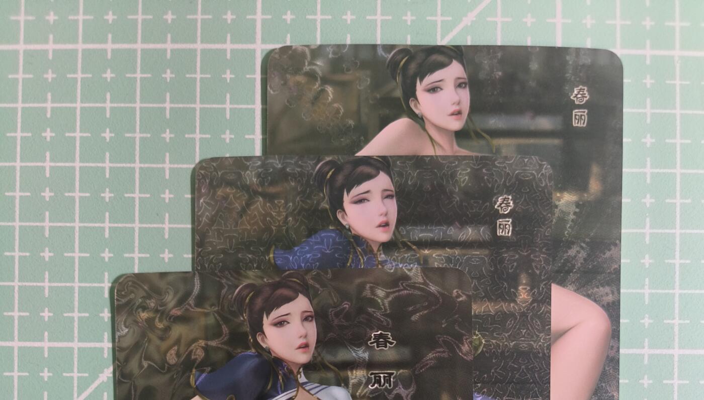 C先生卡牌 第14期 《神州百花谱》《Art系列》《人间传》持续收拍品中... 【彩闪】嘎嘎鸭《春丽》三渐变 艺术卡