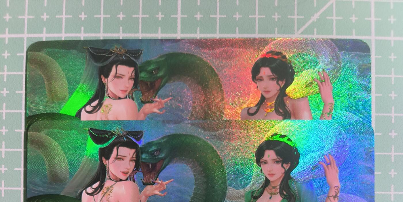 C先生卡牌 第14期 《神州百花谱》《Art系列》《人间传》持续收拍品中... 【彩闪】墨卡文化《青白蛇》双服饰 艺术卡