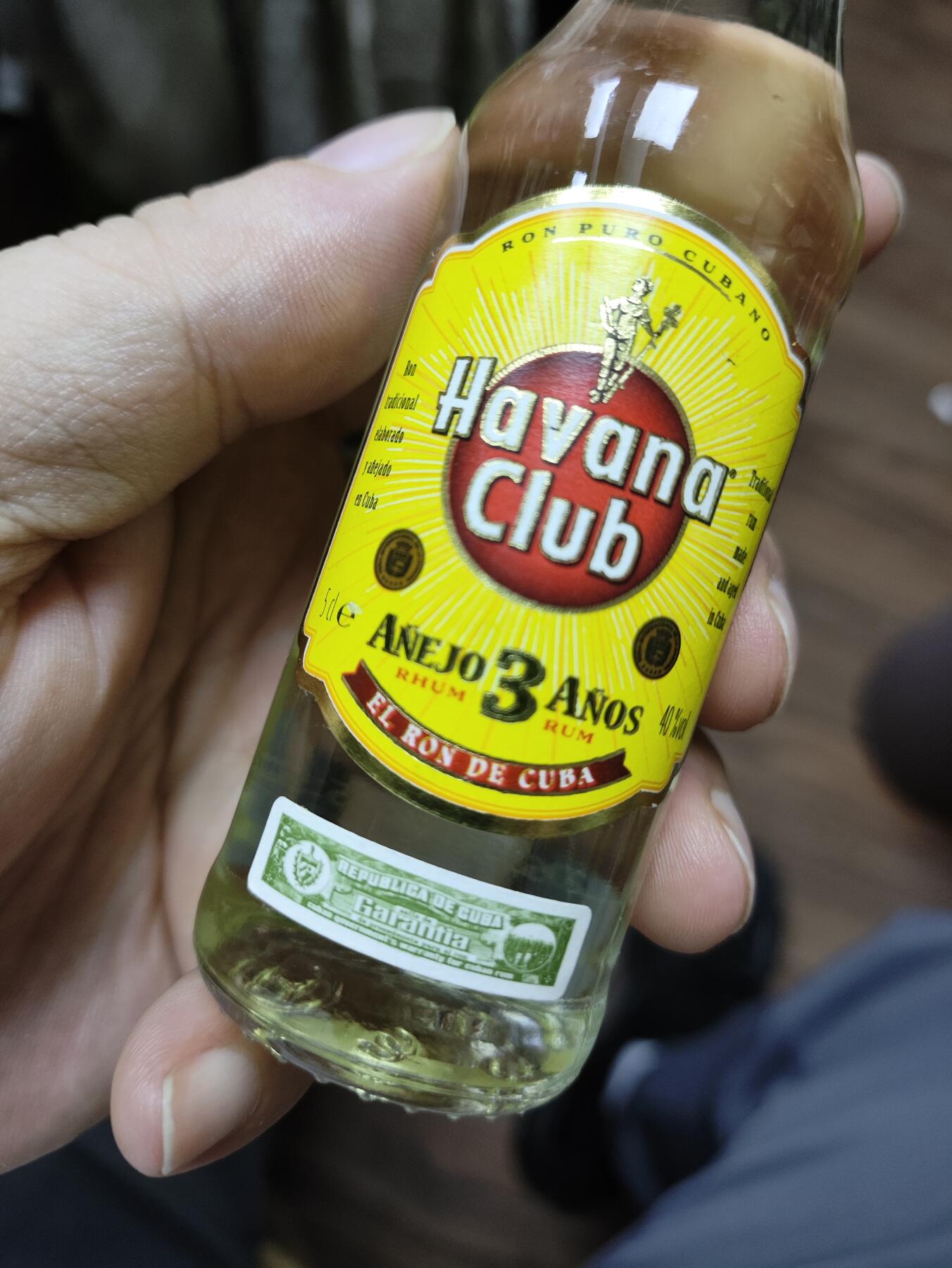 世界洋酒小酒版专场 古巴哈瓦那俱乐部朗姆酒3年陈酿小酒版