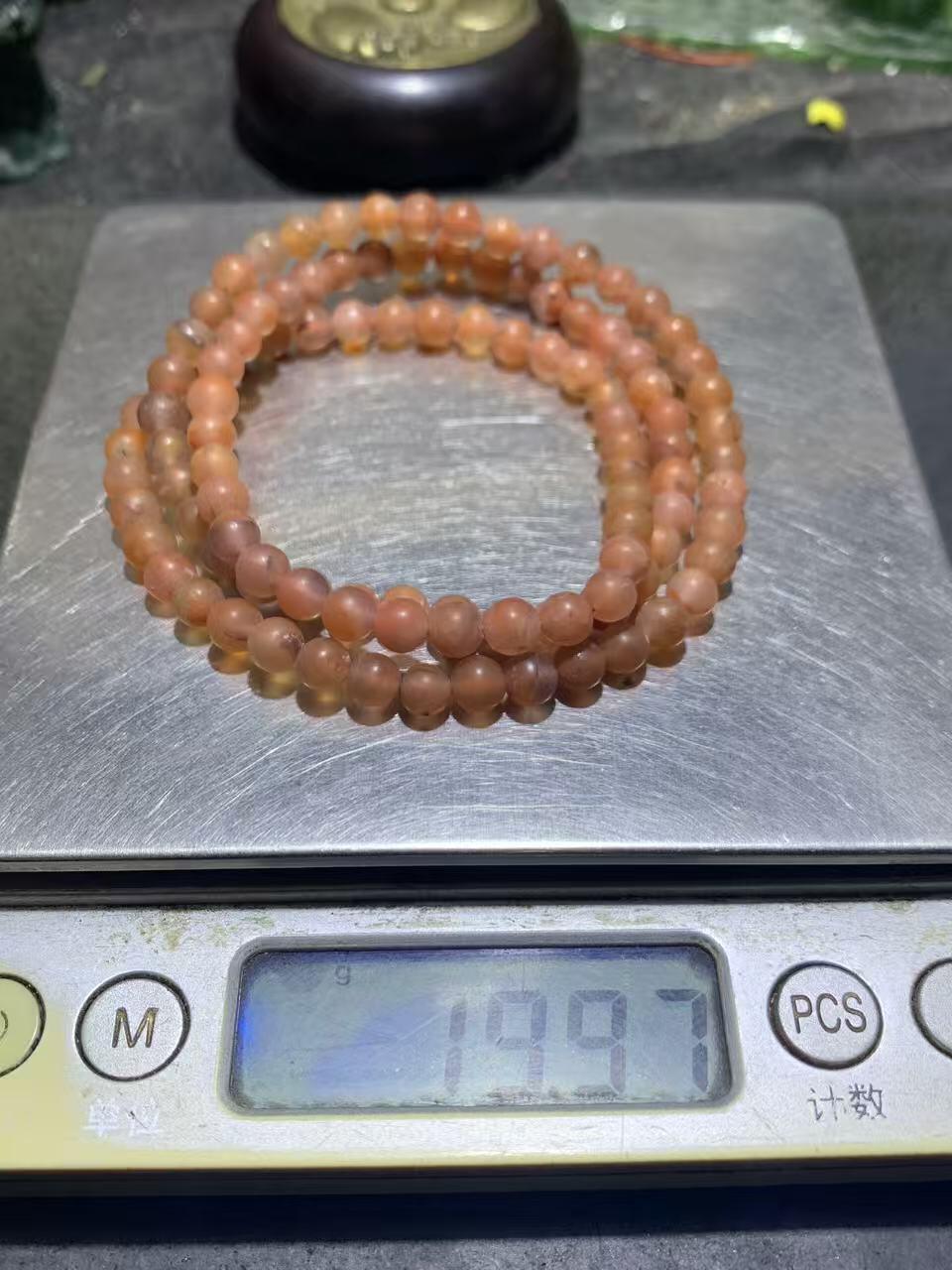 保山南红玛瑙通货108手串一条