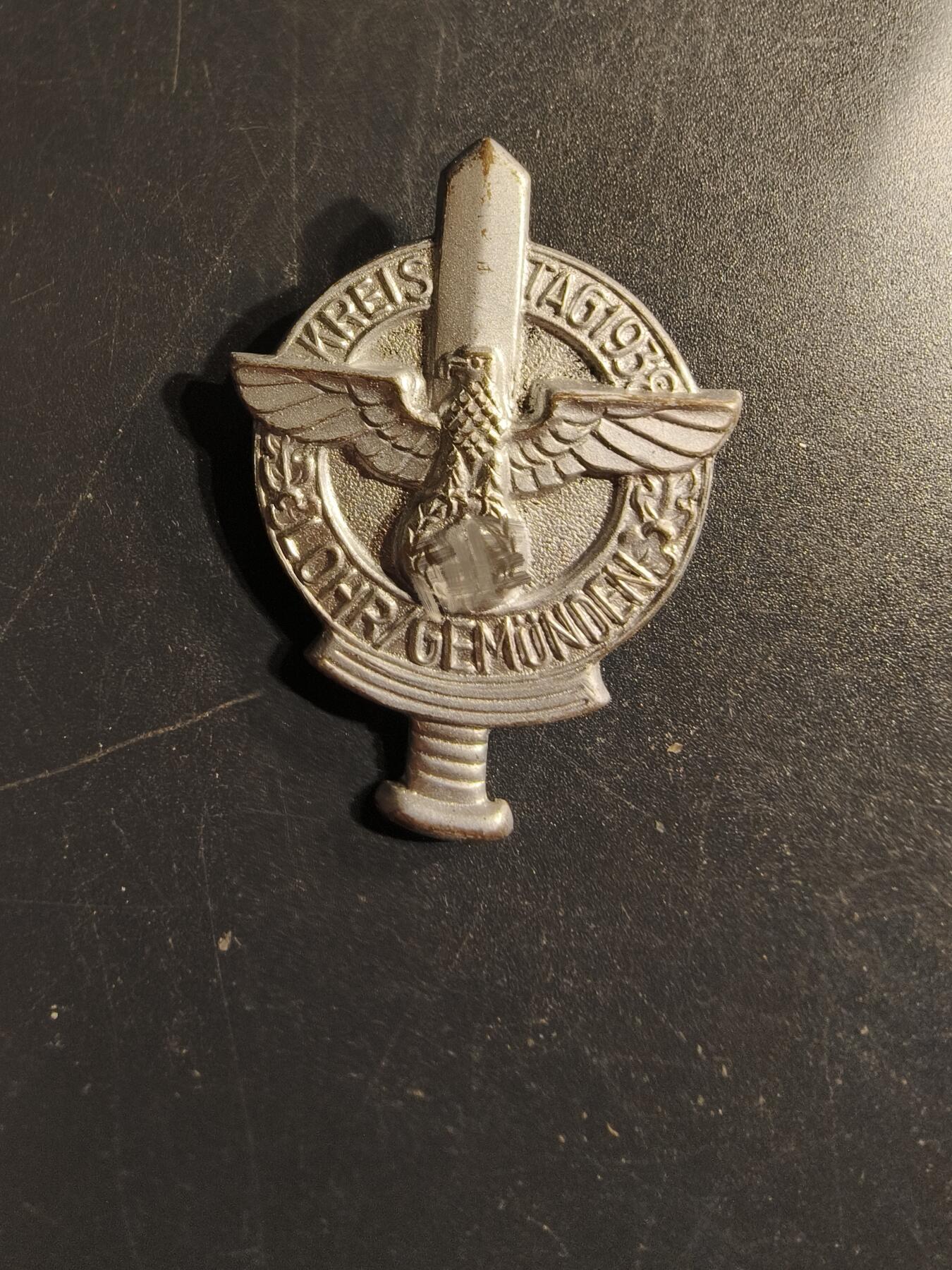 老王徽章第156期 德三1938 洛尔和格明登NSDAP大会证章