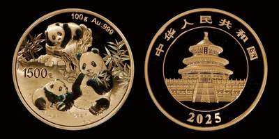 南京三省2025年秋季拍卖会 - 2025版熊猫100克金币