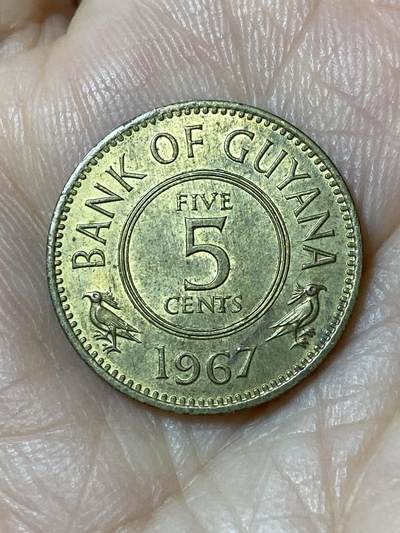 2025年第一百一十场(总第一百三十六场）外国好品散币(免佣金) - 圭亚那🇬🇾1967年5分
