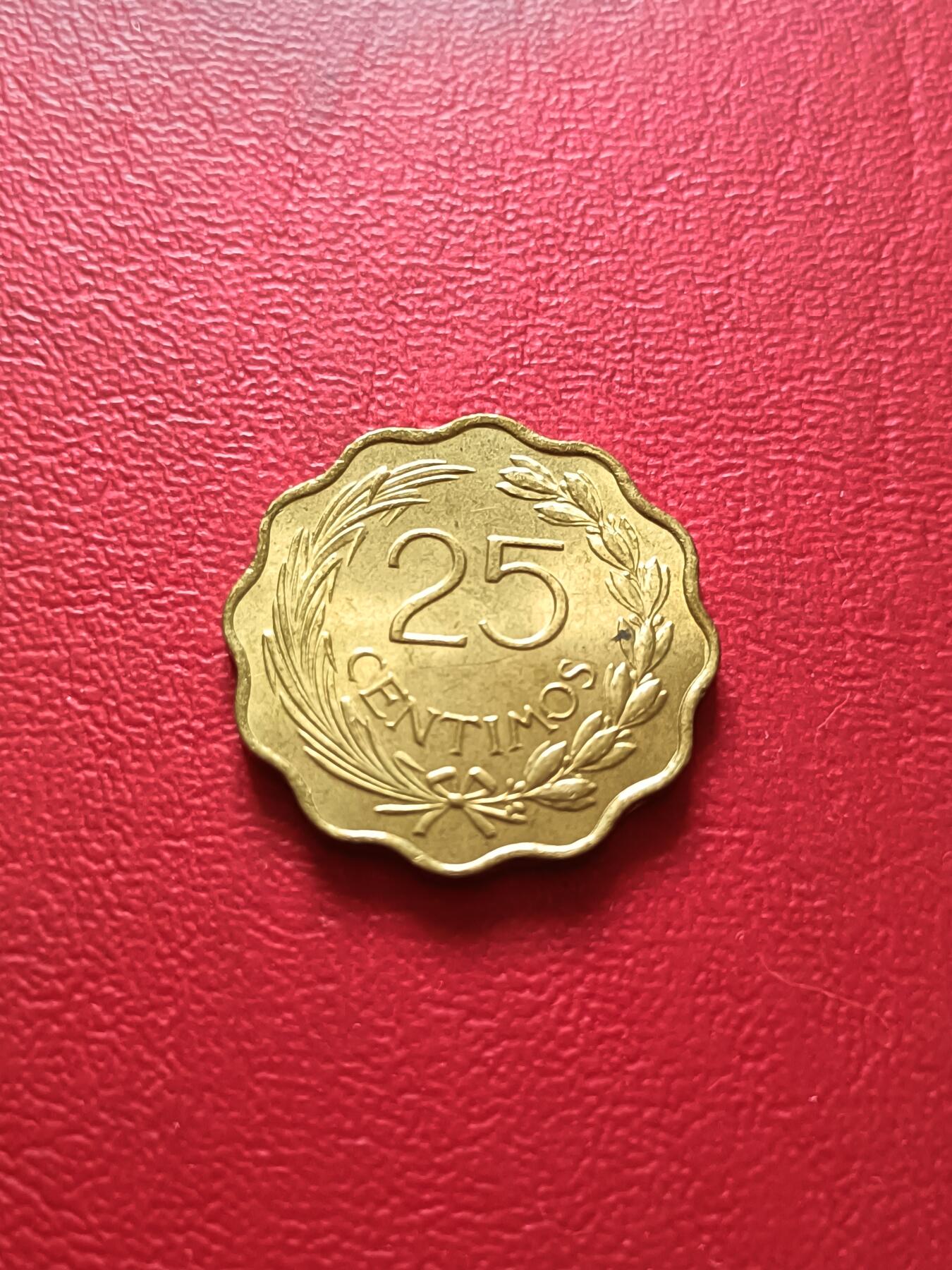 【云涧收藏】第七十一场 巴拉圭1953年25分，UNC