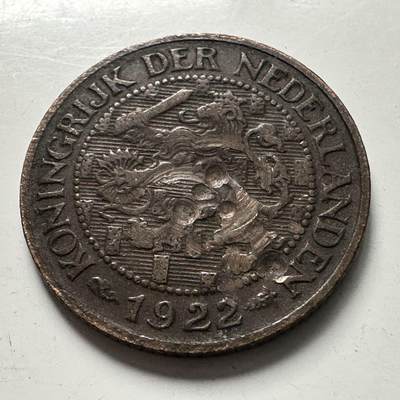 🌹外币初藏🌹🐯2025年第115场  每周二四六晚8️⃣点 接代拍 - 荷兰1922年一分