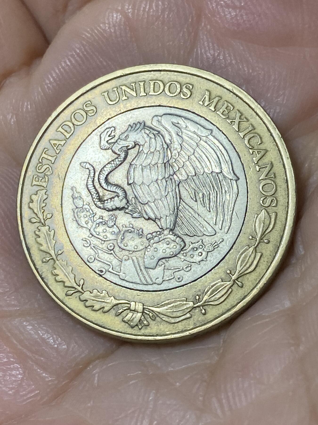 2025年第一百一十场(总第一百三十六场）外国好品散币(免佣金) 墨西哥🇲🇽2001年10比索