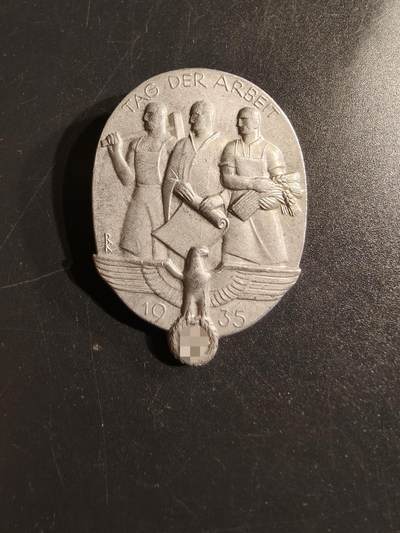 老王徽章第156期 - 德三1935五一劳动节证章 