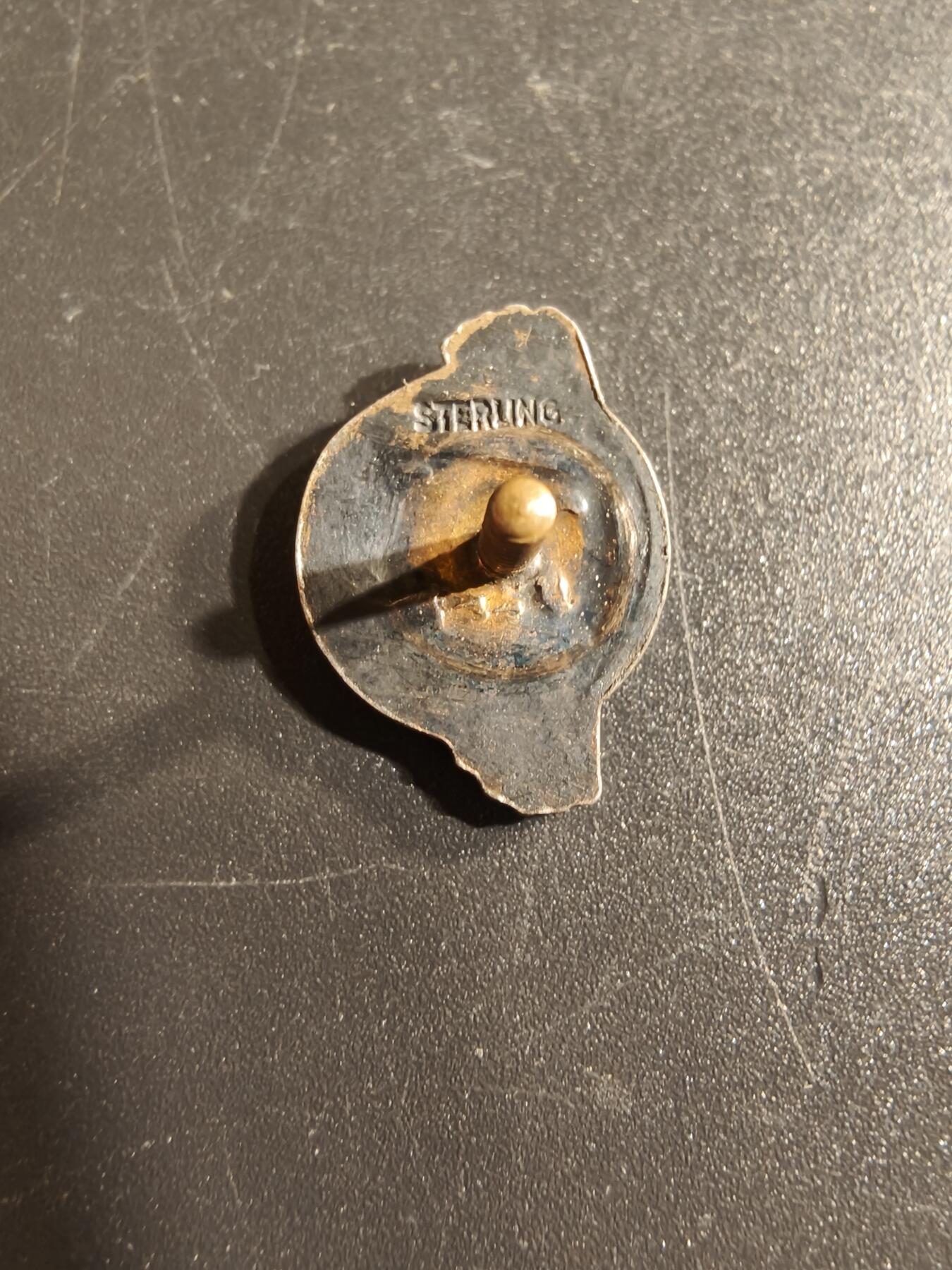 老王徽章第156期 美国老兵协会证章     925银镀金    2.2g