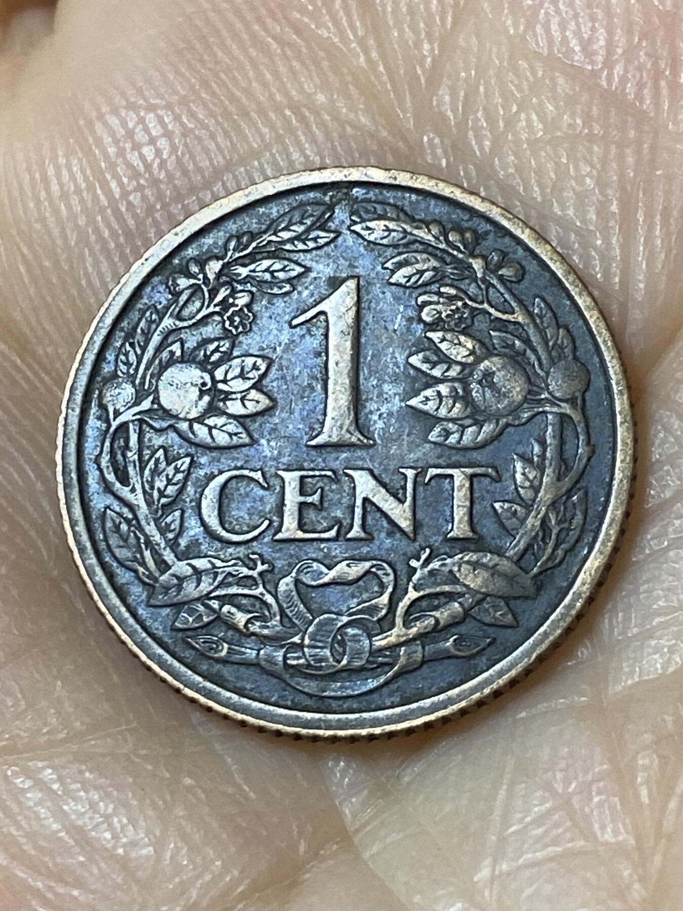2025年第一百一十场(总第一百三十六场）外国好品散币(免佣金) 荷兰🇳🇱1920年1分(威廉明娜女王时期)