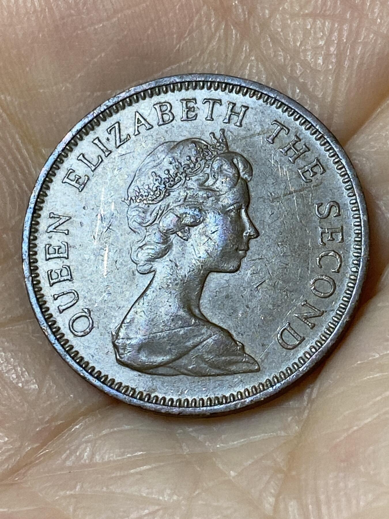 2025年第一百一十场(总第一百三十六场）外国好品散币(免佣金) 英属泽西岛🇯🇪1971年1新便士(伊丽莎白二世青年带冠，十进制第一版首发年)