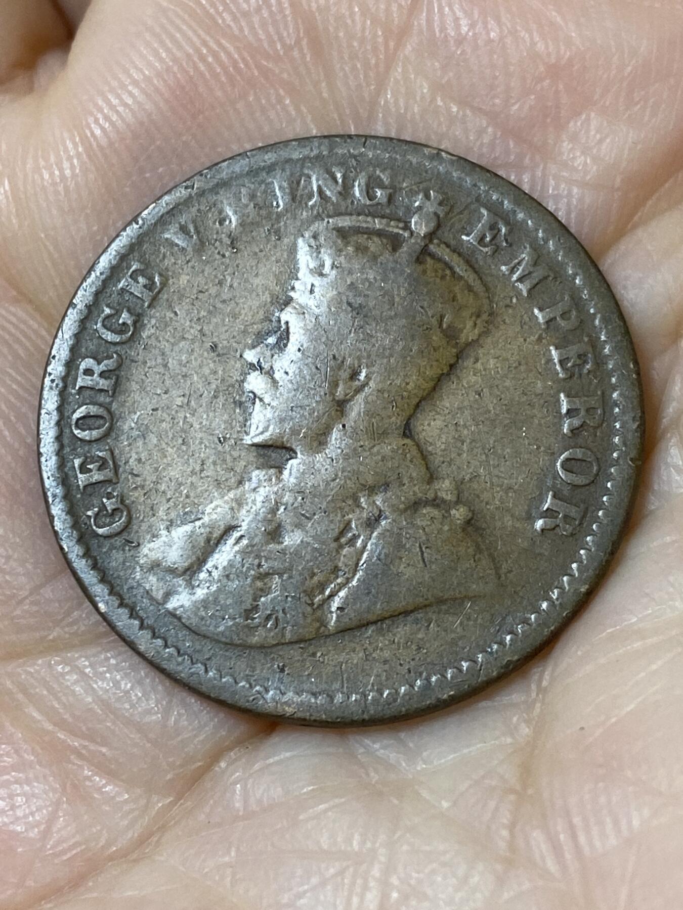 2025年第一百一十场(总第一百三十六场）外国好品散币(免佣金) 英属印度1918年1/4安娜(乔治五世时期)