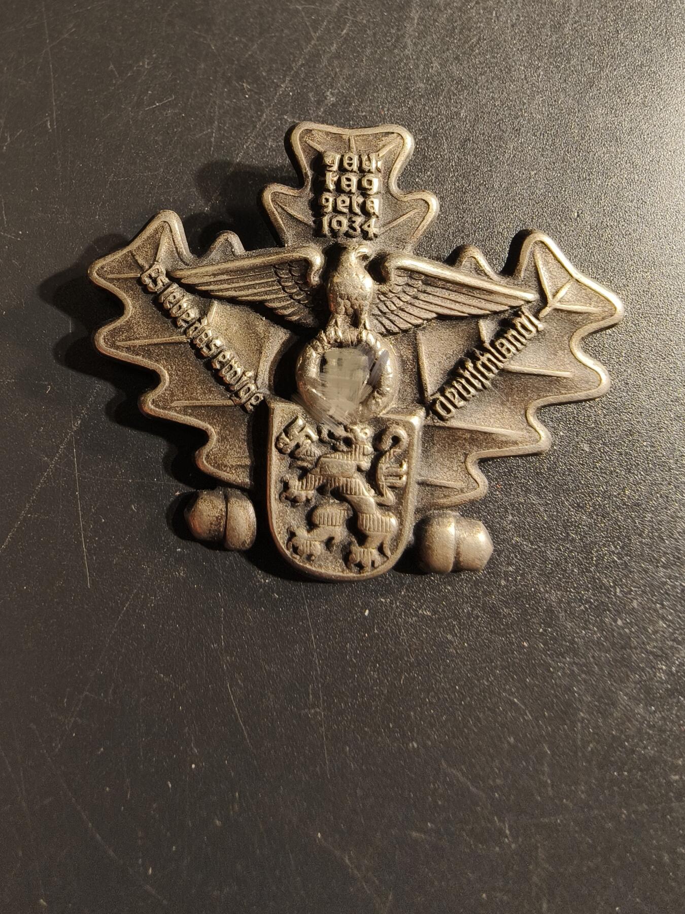 老王徽章第156期  德三1934 年格拉大区日证章