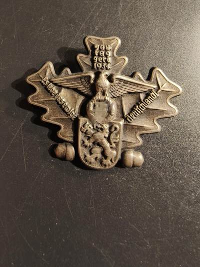 老王徽章第156期 -  德三1934 年格拉大区日证章