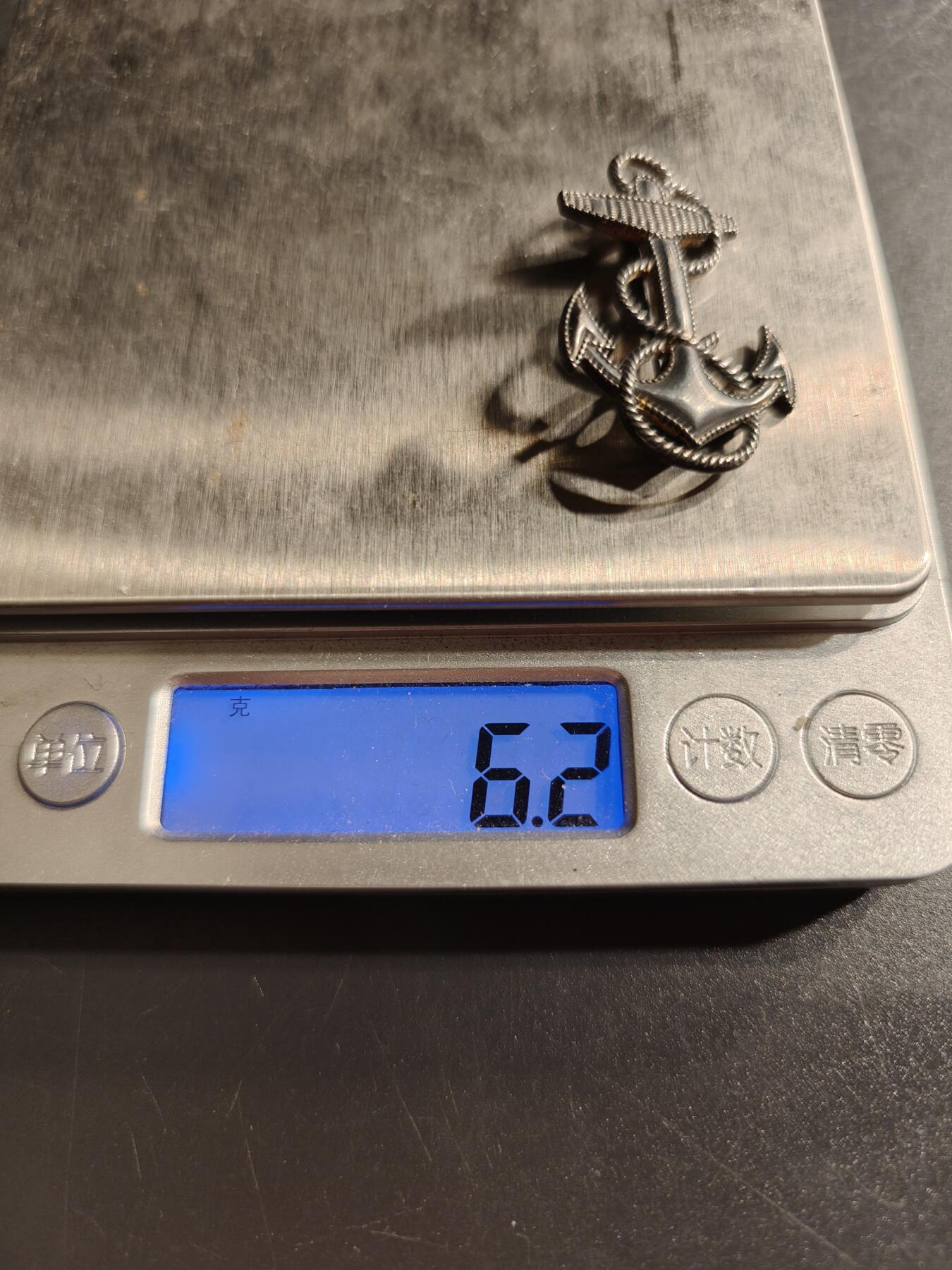 老王徽章第156期 美国海军少尉证章    925银镀金    1.5英寸     6.2g