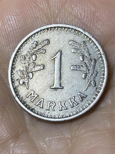 2025年第一百一十场(总第一百三十六场）外国好品散币(免佣金) - 芬兰🇫🇮1939年1马克(S标)