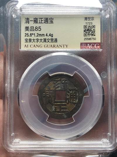品味人生 168 - 雍正通宝大字大满文一枚