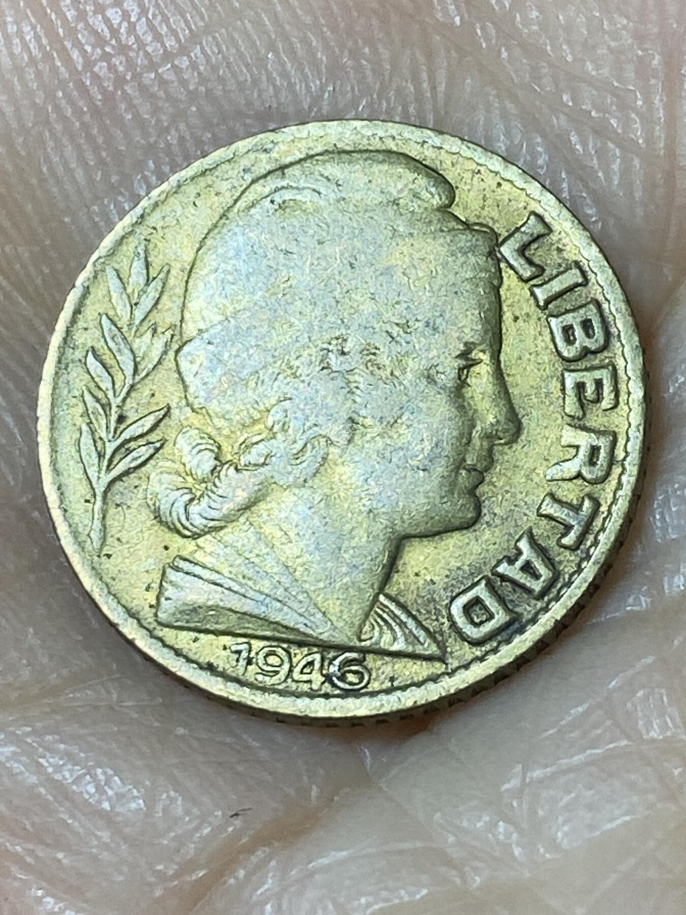 2025年第一百一十场(总第一百三十六场）外国好品散币(免佣金) 阿根廷🇦🇷1946年5分