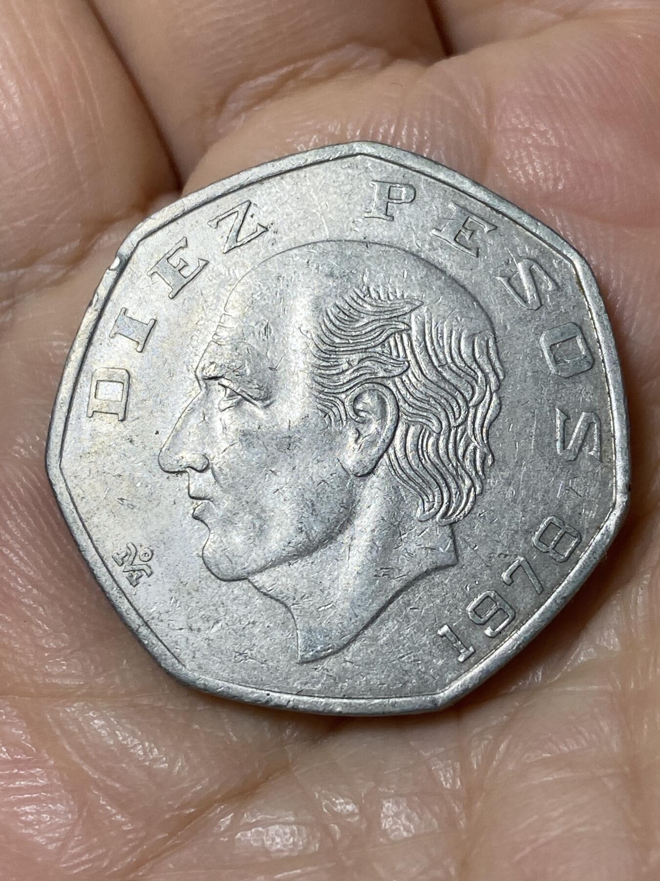 2025年第一百一十场(总第一百三十六场）外国好品散币(免佣金) 墨西哥🇲🇽1978年10比索