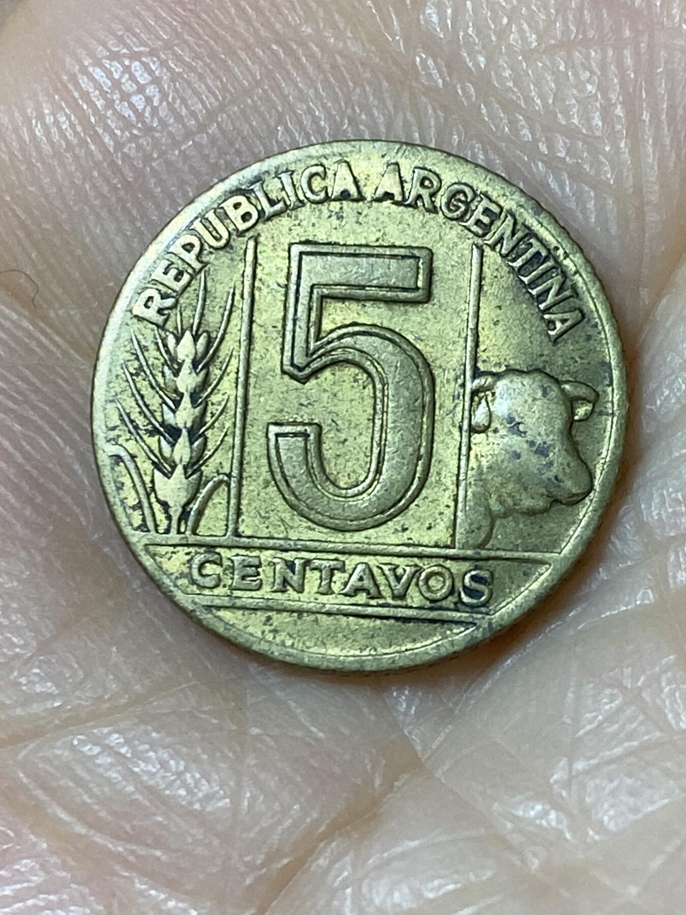 2025年第一百一十场(总第一百三十六场）外国好品散币(免佣金) 阿根廷🇦🇷1946年5分