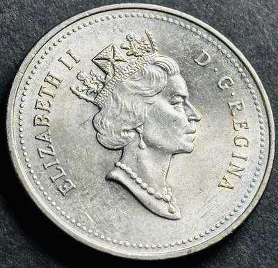 神仙姐姐-中外币专场22 原光好品 1991 年加拿大高冠女王 5 分