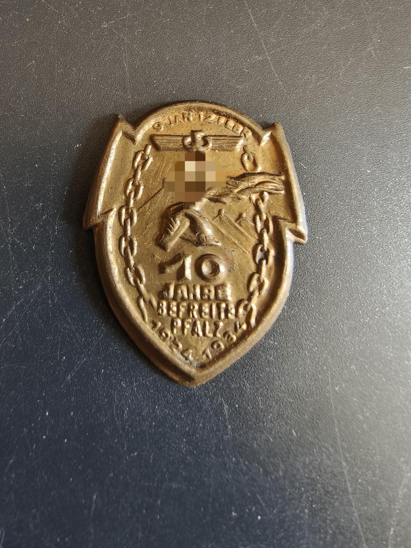 老王徽章第156期 德三普法尔茨州NSDAP10周年证章 