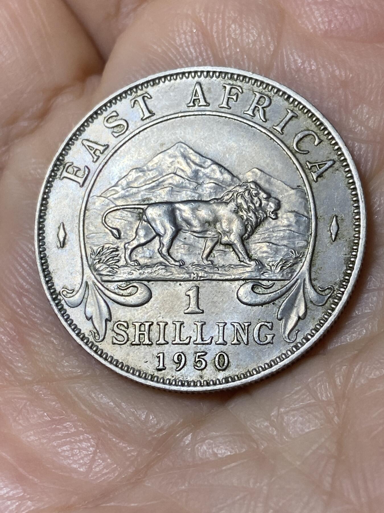 2025年第一百一十场(总第一百三十六场）外国好品散币(免佣金) 好品–东非1950年1先令(乔治六世第五版)