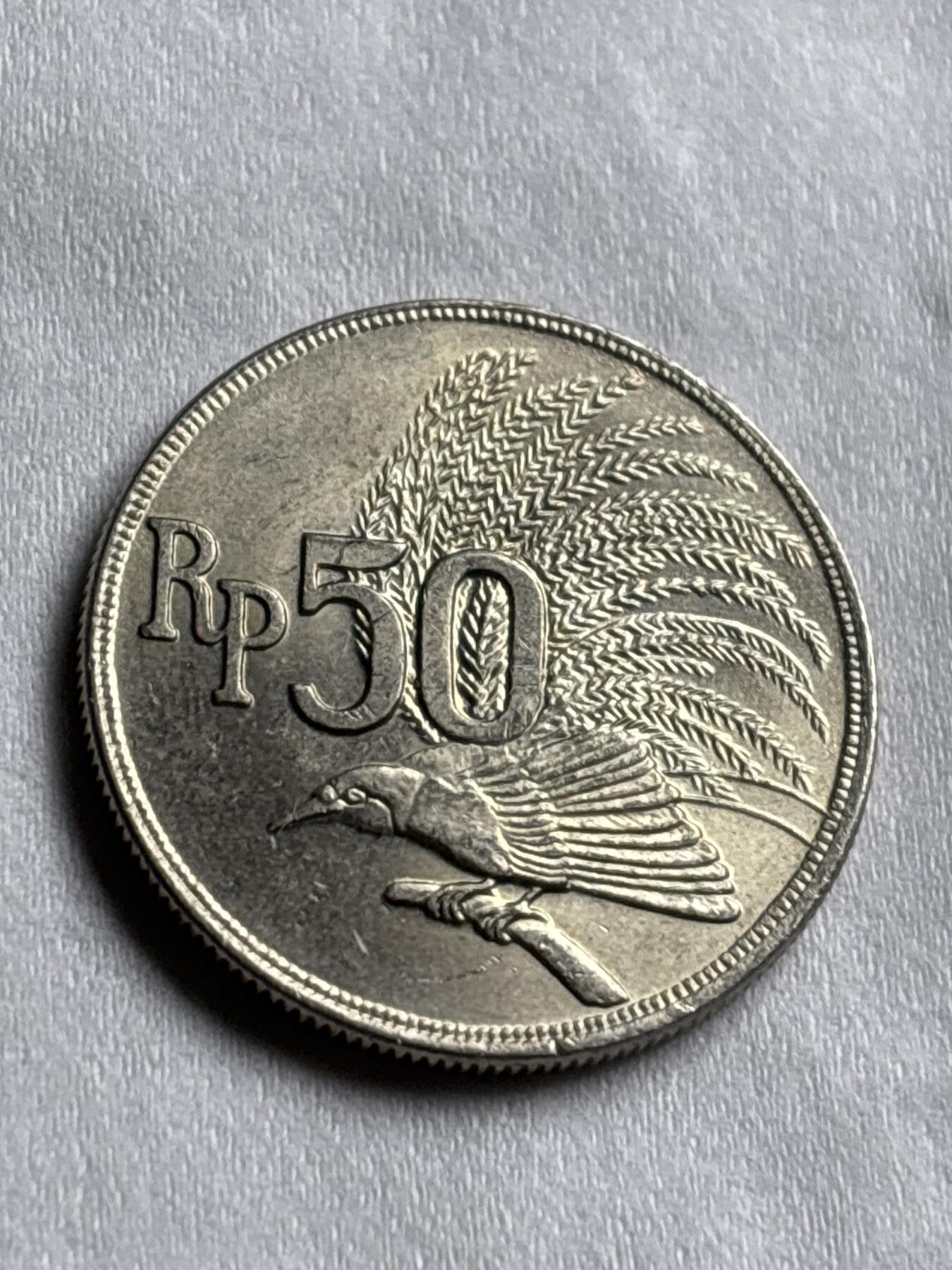 神仙姐姐-中外币专场22 原光好品1971 年印度尼西亚 50 卢比