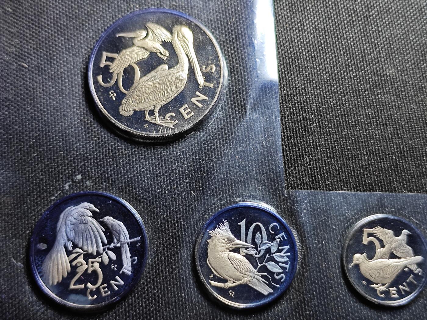 KK钱币收藏小铺  （套币 批量/好品散币 银币）专场  2月预留时间 周末发货  1973维尔京群岛大小面值精制套币
